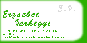 erzsebet varhegyi business card